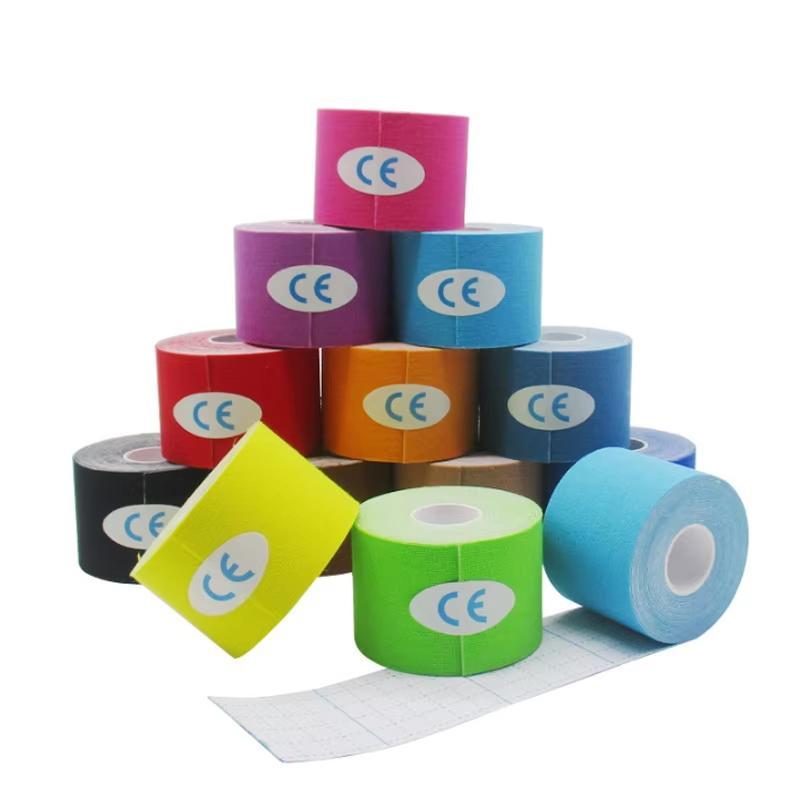 Kinesiology Tape, 5cm X 5m Elastic Water Resistant Kinetic Kinesiology Tape, Sports Tape for Knee Shoulder Muscle