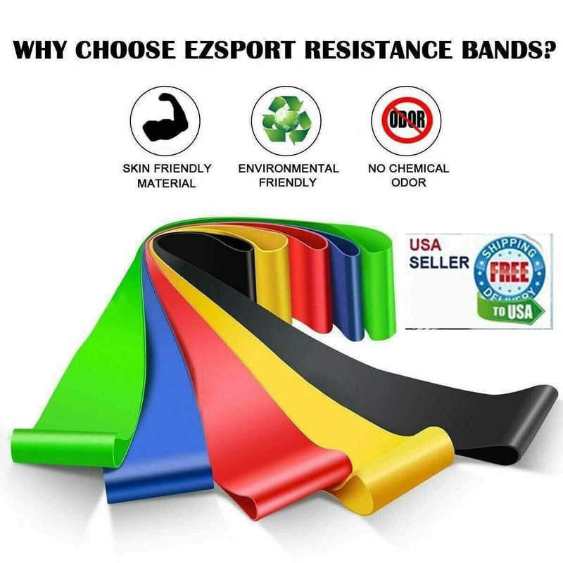 Resistance Bands Loop Set Gym Exercise Yoga Strength Workout Fitness Butt Lift