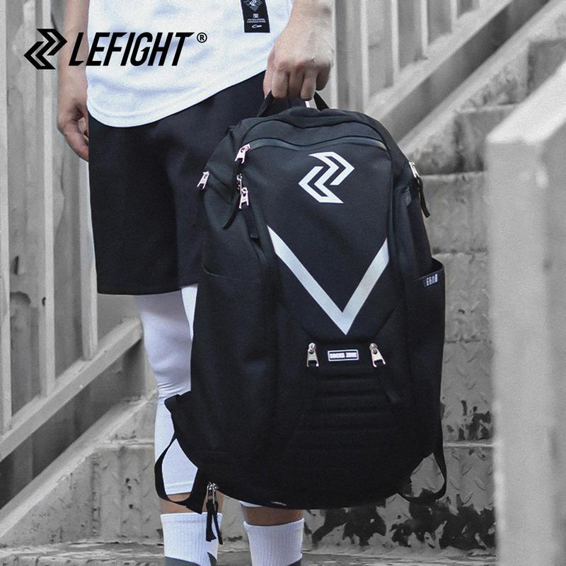 LEFIGHT Hoops Elite Pro Basketball backpack large sports bag, professional basketball backpack, wet and dry separation compartment with independent ball rack and shoe compartment, football drawstring backpack, wet and dry separation compartment