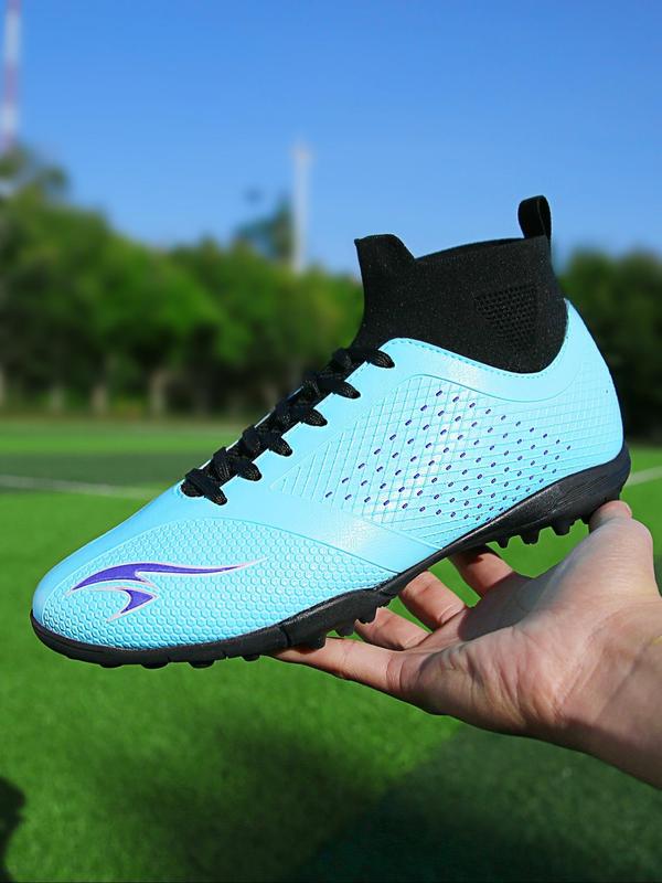 Men's High Top Football Shoes, Breathable Non-slip Football Shoes, Professional Football Cleats for Outdoor Training, Sports Shoes for All Seasons