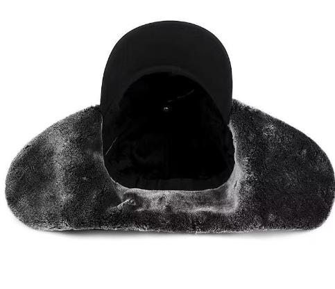 MAXMARKETING Winter Sports Hats, Sports Hats and Outdoor Hats, Thick Artificial Fur Outdoor Sports Hats with Removable Face Masks, Ski Bike Outdoor Sports Accessories Windproof Thermal Faux Fur