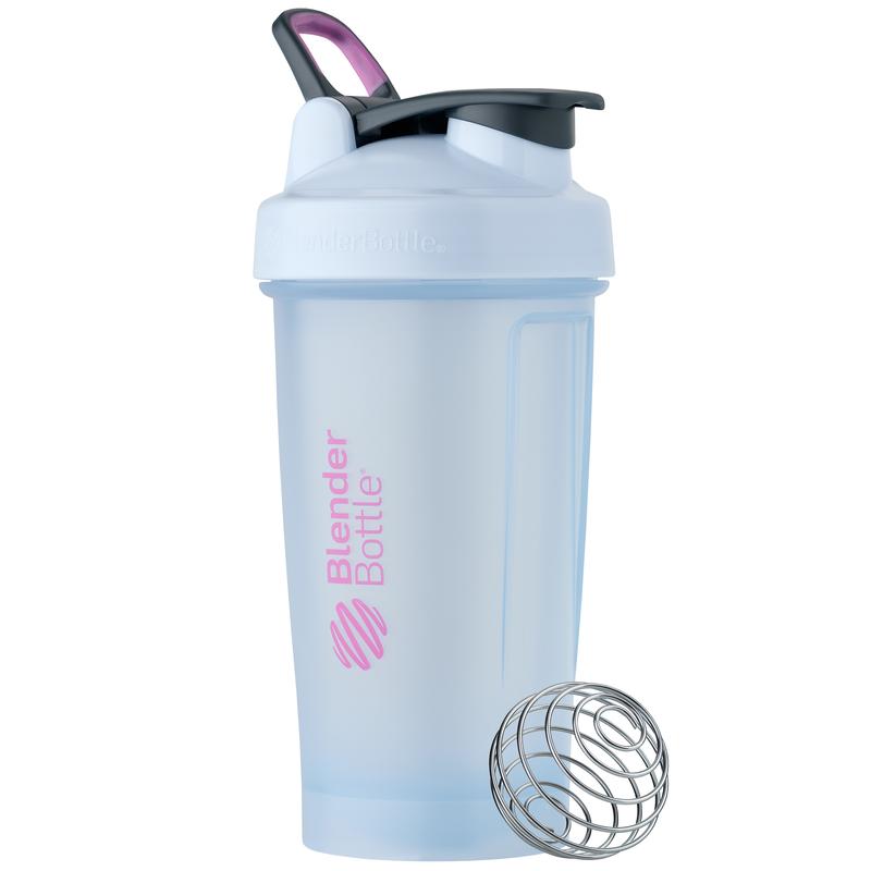 BlenderBottle Classic V2 24 oz Blue Shaker Cup with Flip-Top Lid