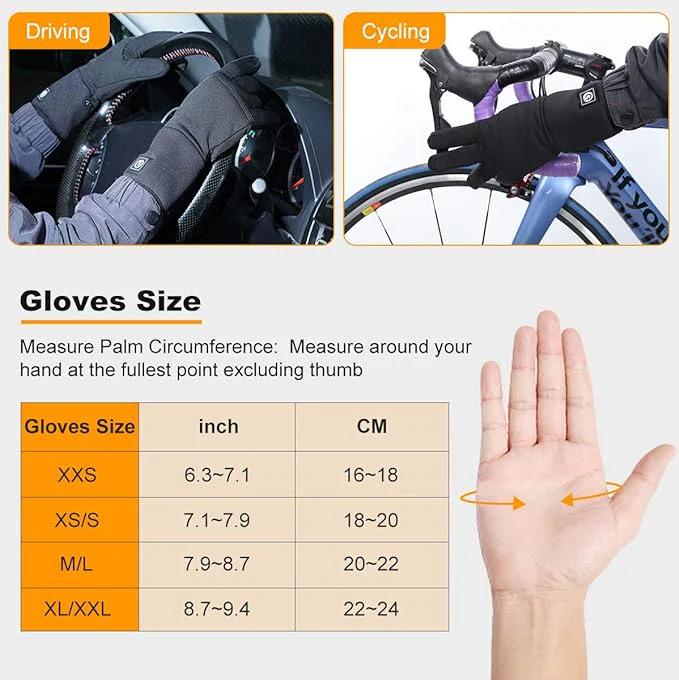 Savior Heated Breathable Thin Glove Liners - Savior Heat Heated Gloves for Outdoor, Sports and Daily Life, Advanced Heating Technology, Durable, Breathable, and Thin - S13