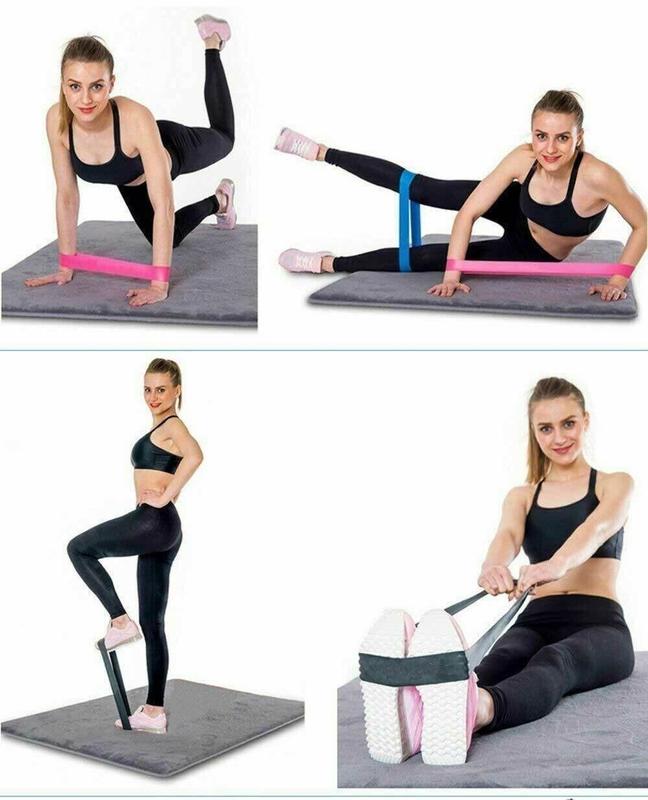 Resistance Bands Loop Set Gym Exercise Yoga Strength Workout Fitness Butt Lift