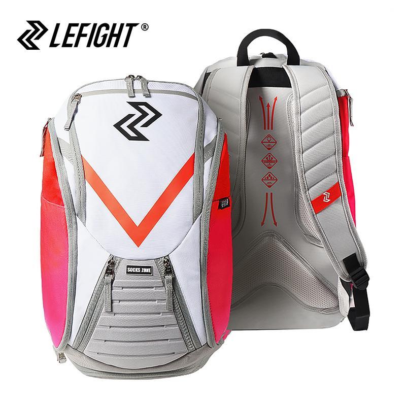 LEFIGHT Hoops Elite Pro Basketball backpack large sports bag, professional basketball backpack, wet and dry separation compartment with independent ball rack and shoe compartment, football drawstring backpack, wet and dry separation compartment