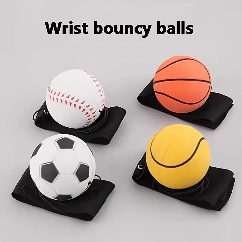 Elastic Wrist Trainer Ball with Rope, 1 Count Hand Throw Returned Ball, Hand Strength Training Ball, Self-entertainment Ball, Sports Equipment