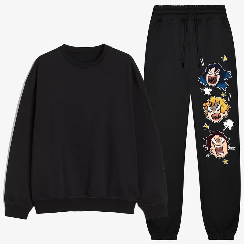 Tanjiro Zenitsu Inosuke Sweatpants, Demon Slayer Sweatpants, Sport Sweatpants, Anime sport pants, Anime lover gift, Anime Sweatpants