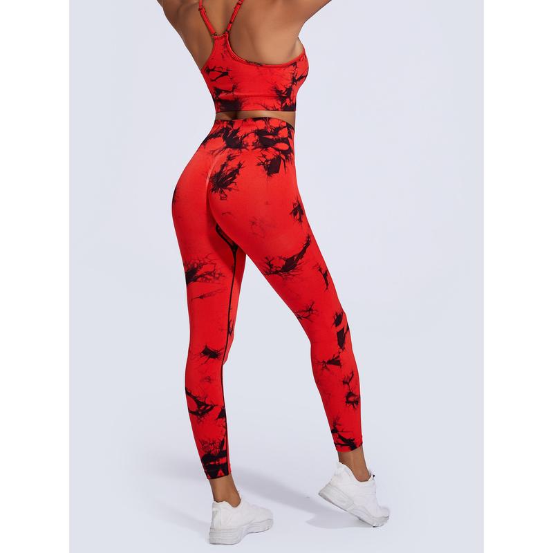 2024 Women's  High Waist Sports Leggings, Women's Tie Dye Tummy Control Sports Leggings,Casual Comfy Breathable Seamless Skinny Pants, Gym Leggings, High Waist   Leggings, Yoga Pants for Gym Workout Running Fitness#891