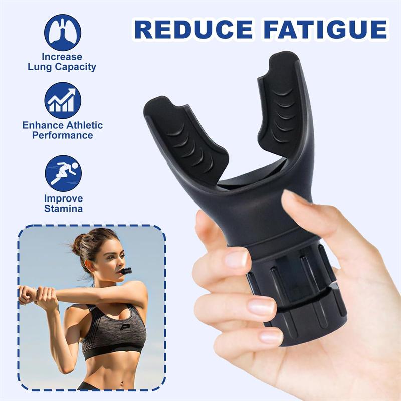 Breathing Trainer, Portable Lung Trainer, Breathing Resistance Trainer for Oral and Muscular Exercise, Daily Fitness Training, Easy-to-Clean Design