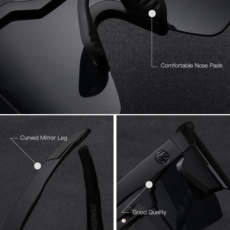 Polarized Sports Cycling Glasses for Men and Women with Protective Frame and Case