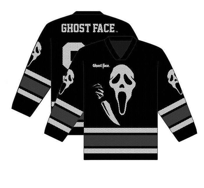 Ghostface Hockey Limited Black Jersey Scream Horror Movie Icon Slasher Scary - Trendy Hockey Halloween - Halloween Gift