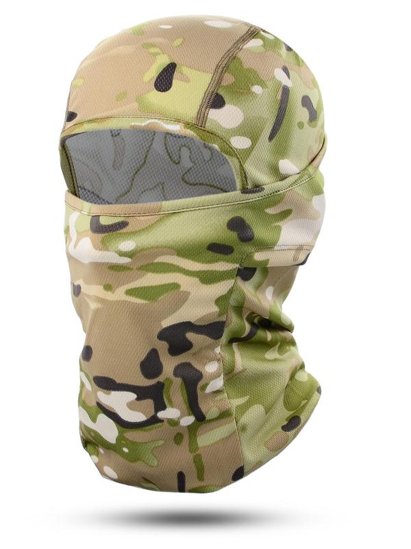 Camouflage Balaclava Cap Windproof Mask Breathable Cycling Camping Hunting Fishing Full Face Cover Hats Beanies Quick-drying Helmet Liner Men Women