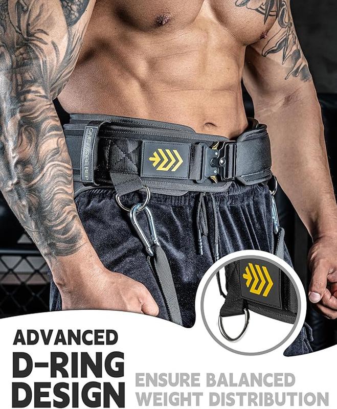 Quick Locking Weighted Belt, Double-Layer Dip Belt for Weight Lifting, Weighted Pull Up Belt for Powerlifting Squat adjustable weight