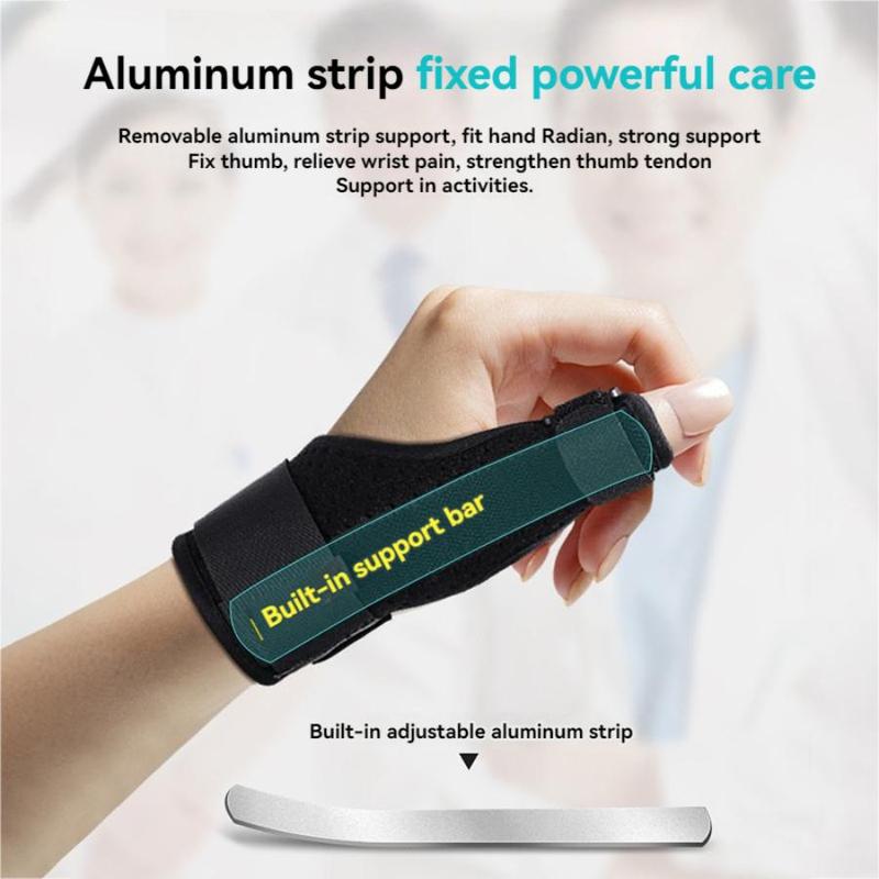 Adjustable Thumb & Wrist Guard, Breathable Thumb & Wrist Protector with Built-in Aluminum Plate, Sports Wristband for Home Gym Workout, Christmas Gift