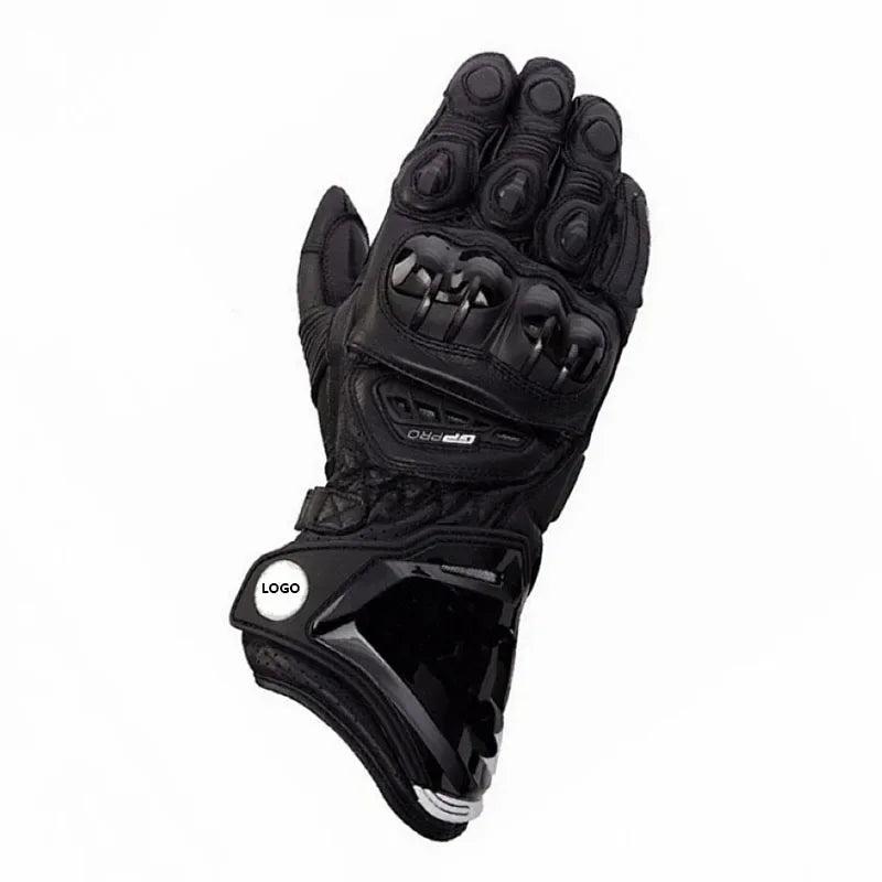 Leather Motorcycle Racing Gloves for Off-Load Protection