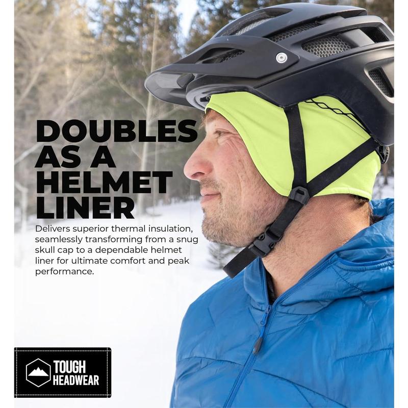 Helmet Liner Skull Cap - Thermal Retention & Moisture Wicking, for Running, Skiing & Winter Sports