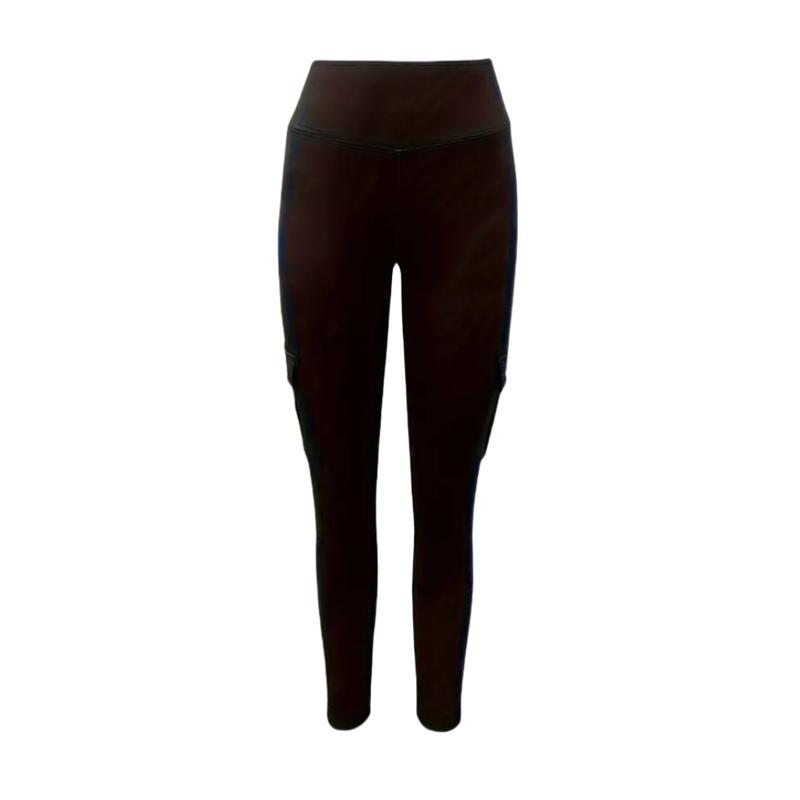 Women's hip lift leggings with clamshell pockets, high waist abdominal control exercise cargo leggings Yoga pants, athletic running wear