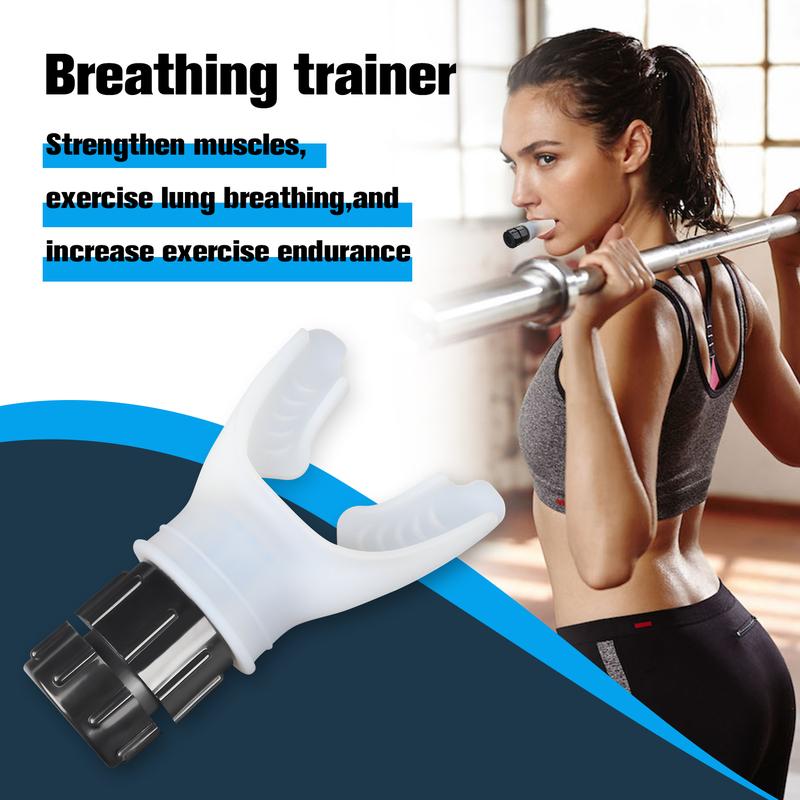 Breathing Exercise Tool for Lungs, Portable Adjustable Resistance Lung Exerciser, Lung Capacity Abdominal Breathing Trainer, Fitness Trainer Accessories for Gym Workout Use, Gym Essentials