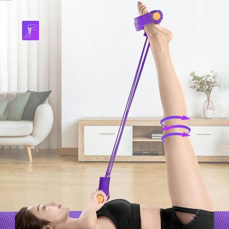 Multifunctional Yoga Pedal Resistance Band, Abdominal Exercise Auxiliary Equipment, Pilates Tension Rope, Suitable for Home Exercise Yoga Training