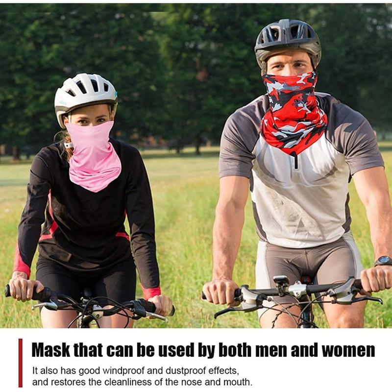 6 Pieces UV Protection Face Mask, Cooling Neck Gaiter, Moveable Face Mask, Men Women Ski Mask, Outdoor Sun Protection Balaclava, Soft Windproof Scarf, Breathable Face Cover, for Hiking, Cycling, Running, Fishing, Climbing, Skiing