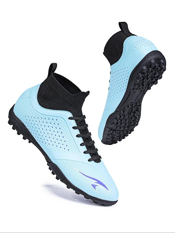 Men's High Top Football Shoes, Breathable Non-slip Football Shoes, Professional Football Cleats for Outdoor Training, Sports Shoes for All Seasons