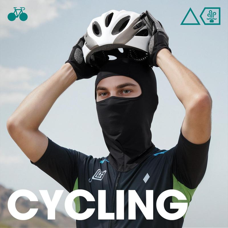 Breathable Cycling Face Mask, 2 Counts 3 Counts Full Face Mask, Sun Protection Cooling Neck Gaiter, Cycling Motorcycle Face Mask for Men Women