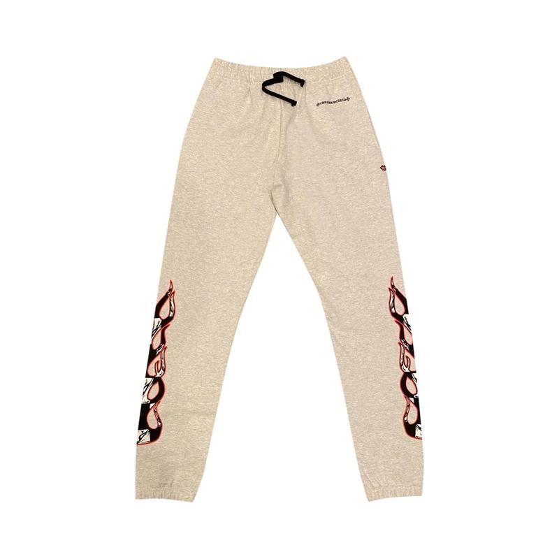 Chrome Hearts Matty Boy Flame Brain Sweatpants - Cotton Long Pants , Chrome Hearts Sweatpants, Gym Pants, Dancer Pants, Gift Idea