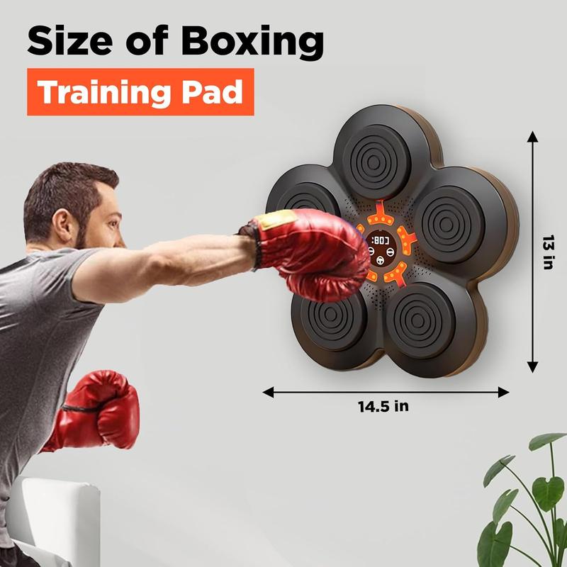 Musical Boxing Machine, Smart Music Boxing Machine with Bluetooth, Boxing Game Trainer, Fun, Wall Mounted Punching Pad Bag with Stand, Musical Boxing