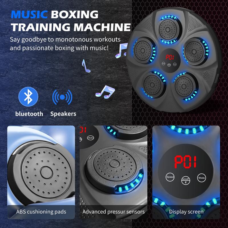 Jeopace Music Boxing Machine, Boxing Training Punching Equipment, Wall Mounted Boxing Machine, Smart Boxing Target Workout Machine