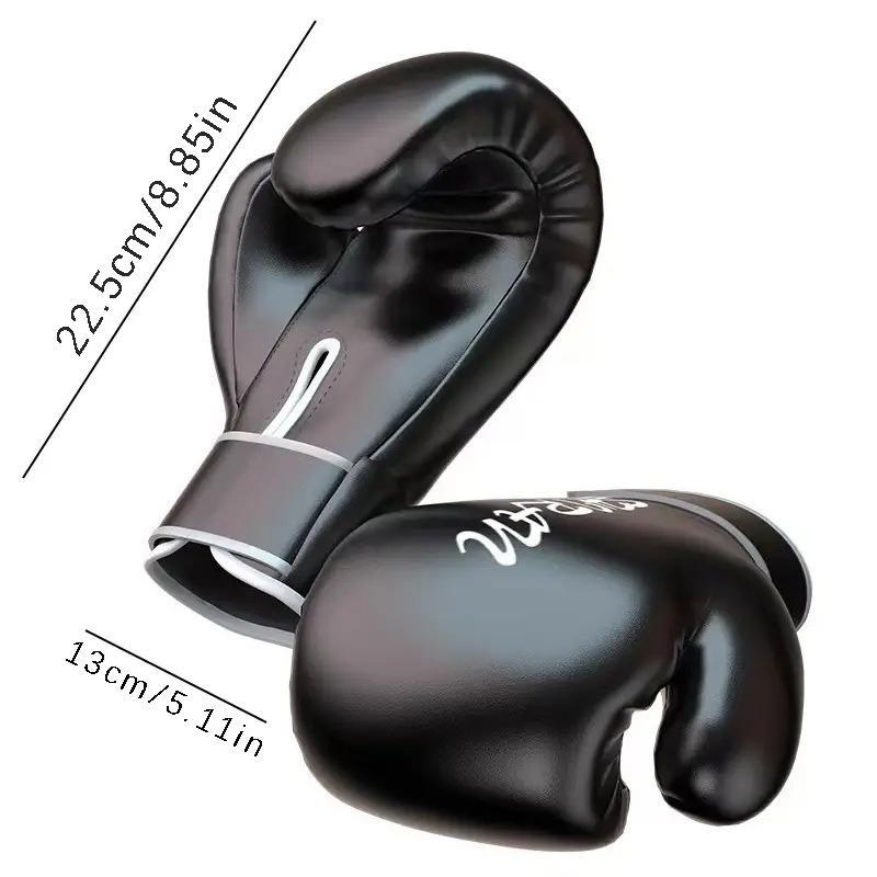 1 Pair Boxing Training Gloves, Pu Leather Training Hand Gloves, Men & Women & Beginners Training Gloves for Fighting Free Combat Sanda, Boxing Gloves Kickboxing Gloves for Men Women Beginner