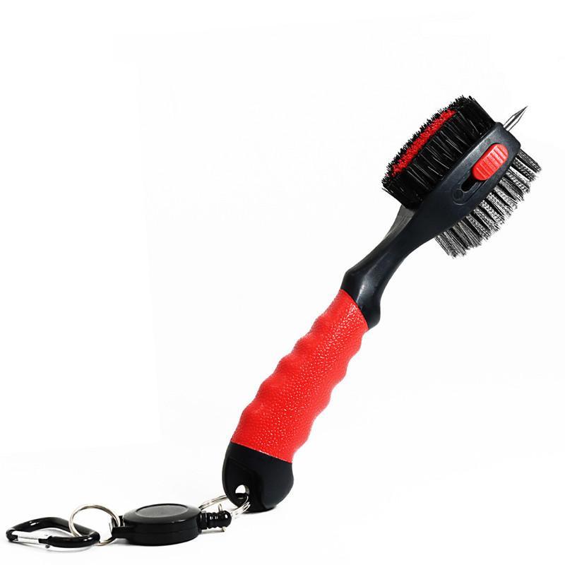 Golf Club Cleaning Brush, Portable Double-sided Golf Club Brush, Professional Golf Club Cleaning Tool for Home & Outdoor