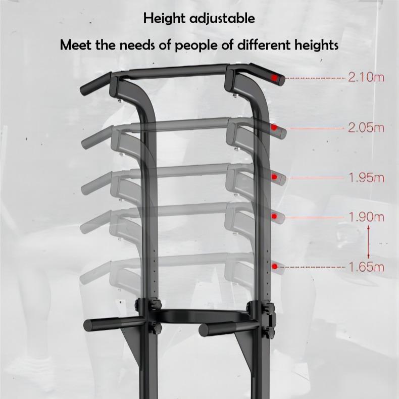 Power Tower Workout Dip Station Pull Up Bar, Dipbar,Height Adjustable Multi-Function Dip Stand for Home Gym Strength Training  Exercise  Equipment,Smith Machine,Portable home Gym System,Body Building