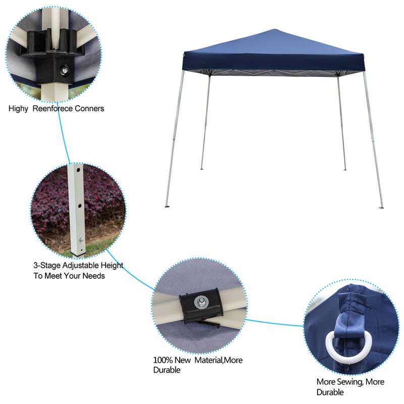 10 x 10M Portable Home Use Waterproof Folding Tent Blue