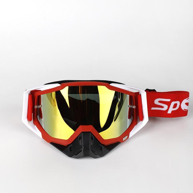 Motorcycle Goggles, Dirt Bike Goggles, 1 Pair Cycling Goggles, Off Road Goggles with Anti Fog UV Protection Lens, Outdoor Sports Goggles