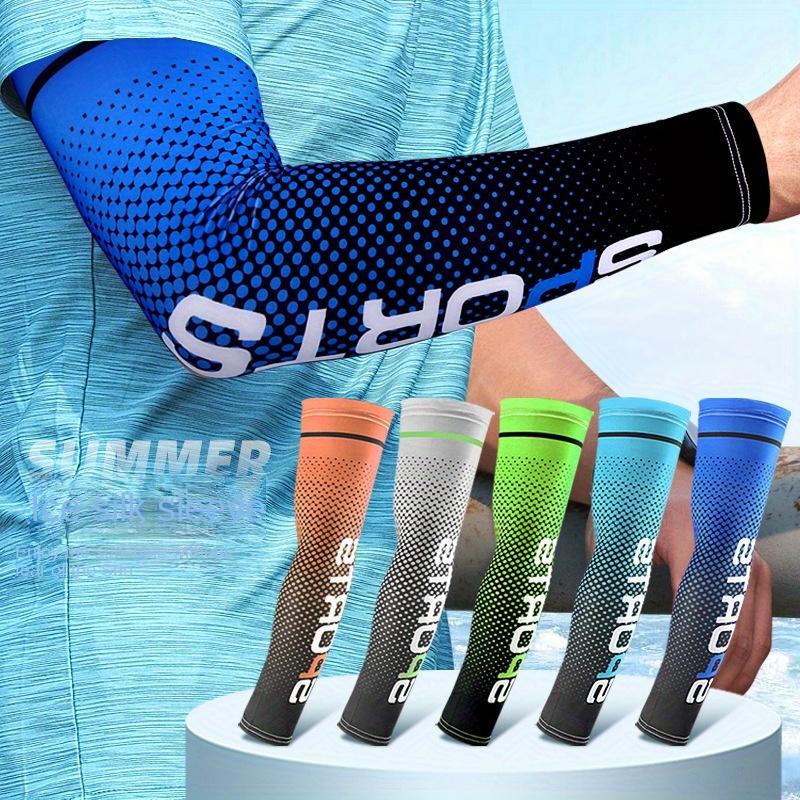 5 pairs of quick-drying sun protection sleeves, non-slip sun protection arm sleeves, sun protection and UV protection arm sleeves, outdoor cool arm protection cycling sleeves, cooling compression arm sleeves