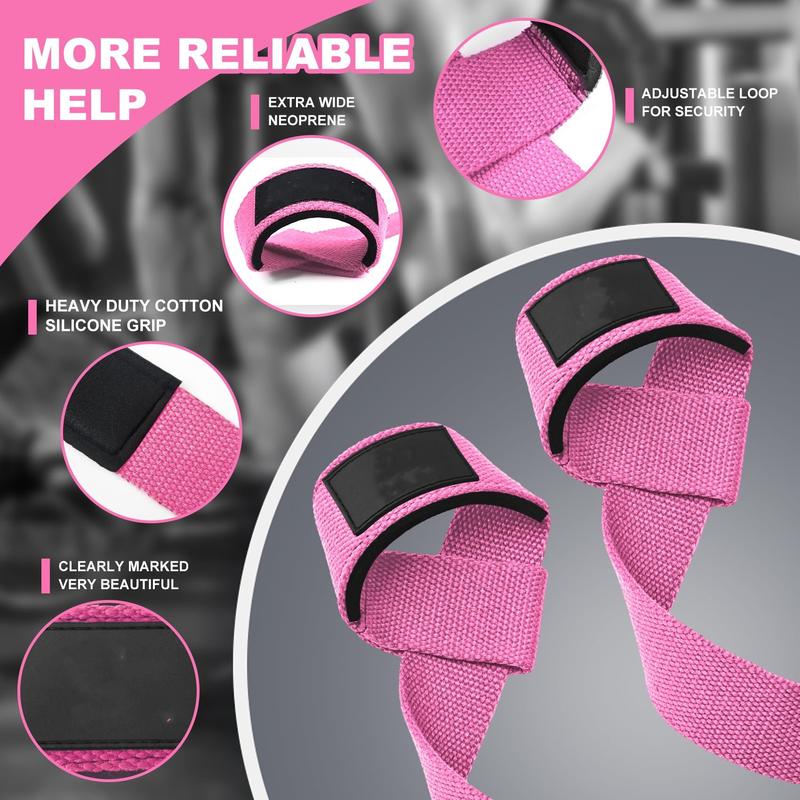 Lifting Straps for Weightlifting, Wrist Straps for Weightlifting, Deadlifts, Bodybuilding, Strength Training, Weight Lifting Straps for Men&Women