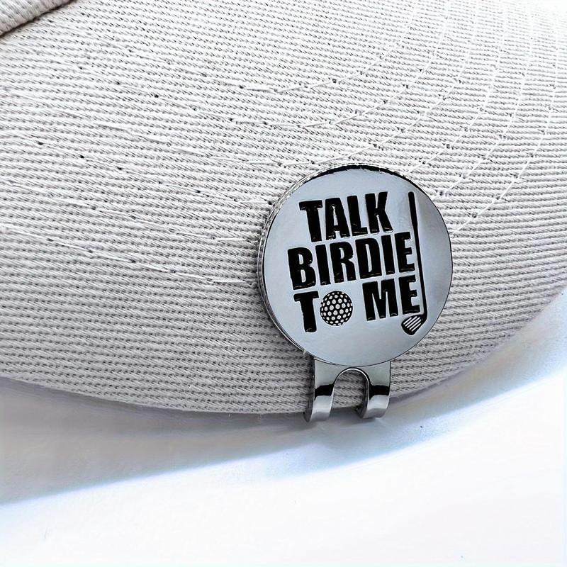 Funny Talk Birdie To Me Golf Ball Marker with Magnetic Hat Clip, Suitable for Golf Lovers Golfer, Golf Sports Accessories