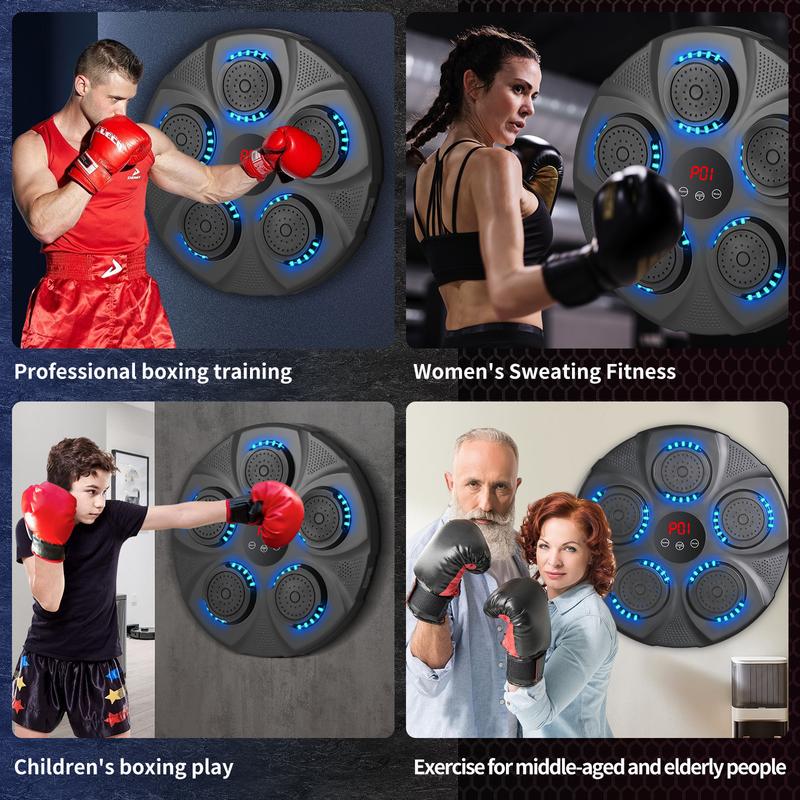 Jeopace Music Boxing Machine, Boxing Training Punching Equipment, Wall Mounted Boxing Machine, Smart Boxing Target Workout Machine