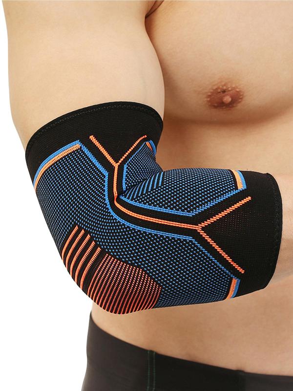 Hollow Out Design Elbow Support, Breathable Sweat Absorbing Elbow Protective Pad, 1 Count Sports Elbow Brace For Gym Workout