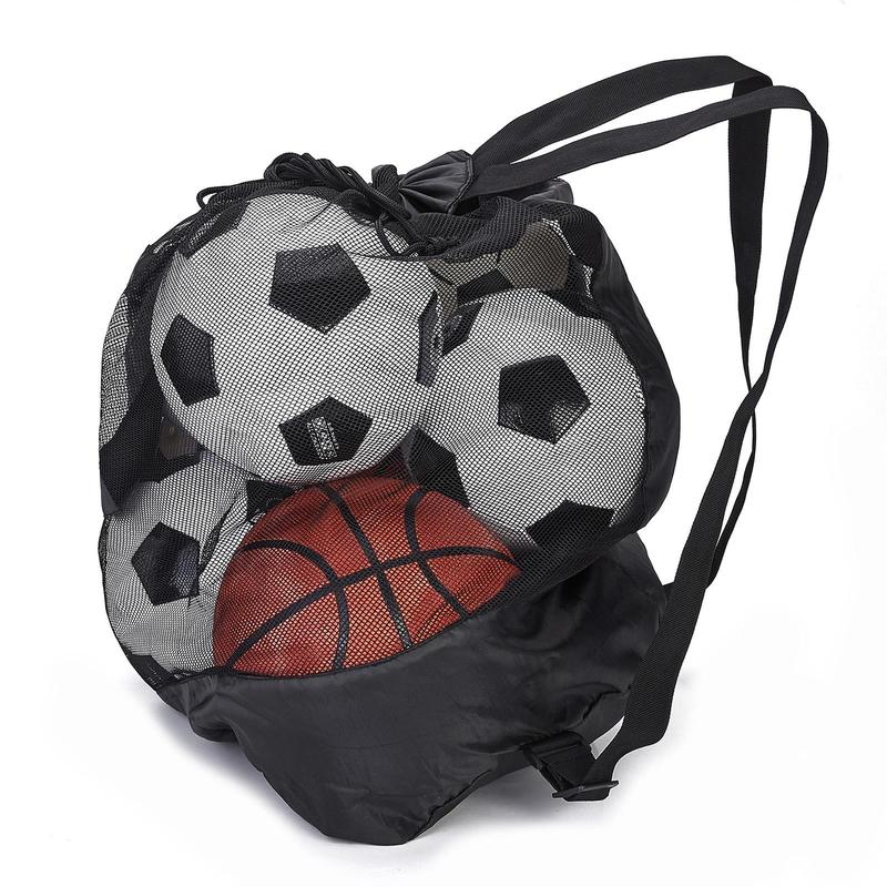 Portable Sports Backpack, 1 Count Large Capacity Mesh Ball Bag, Travel Bag, Sports Storage Bag for Outdoor, Gym Accessories