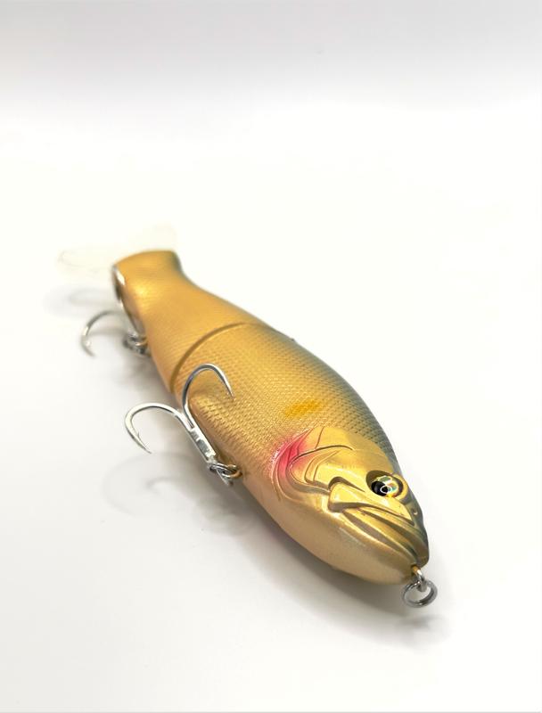 GB-14 Glide Bait and Topwater T-10 Walk the Dog Bait Bundle Natural Mystic Marlin