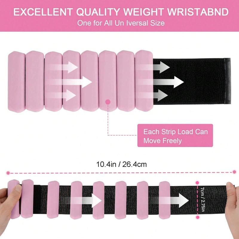 Adjustable Wrist & Ankle Weights, 1 Pair Wearable Weights Sports Wristbands for Yoga, Dance, Pilates, Walking, Sport Accessories