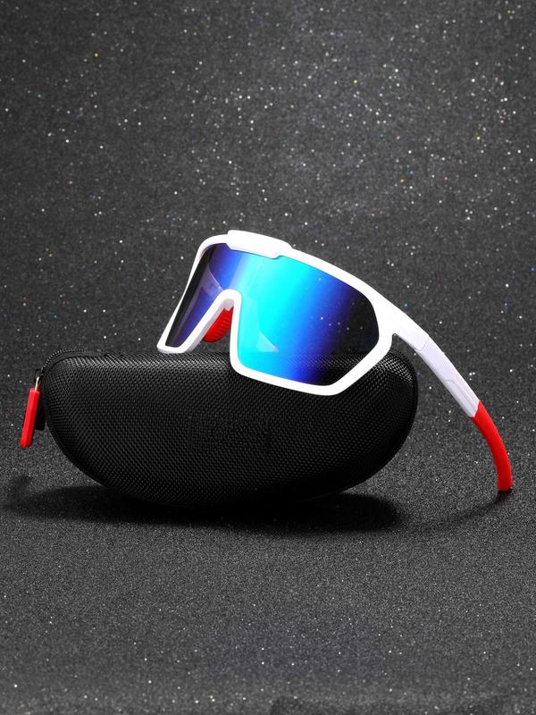 Unisex Outdoor Sports Sunglasses, Large Frame Sunglasses, Windproof Sunglasses for Cycling, Running, Hiking, Outdoor Sports Eyewear