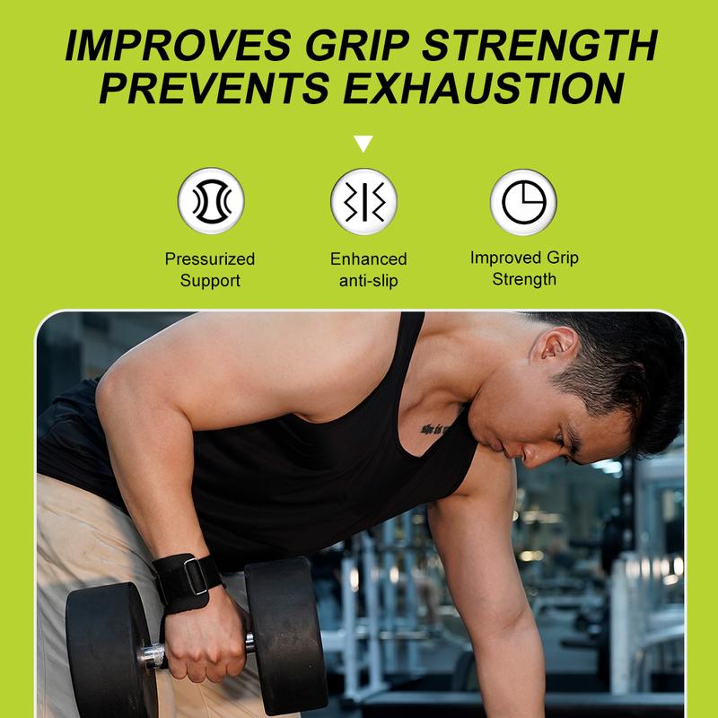 Weightlifting Straps, Sports Wrist Wrap Non-Slip Silicone Wrist Support for Strength Training, Deadlifts & Gym Workouts Wristband Fitness Wrist Guard