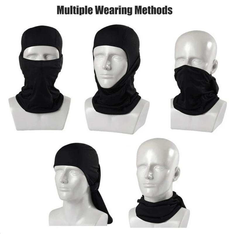 Men's Winter Trapper Hat with Face Mask Camouflage Balaclava Cap Outdoor Sunscreen Breathable Full Face Mask Bicycle Motorcycle Helmet Inner Cap Men Women Cycling Mask