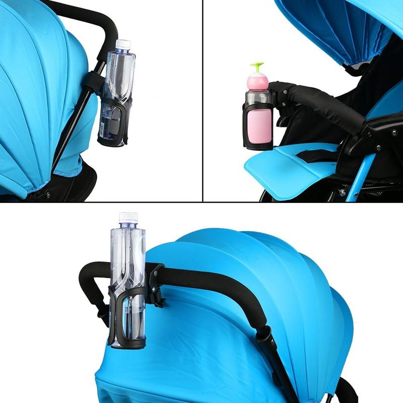 Universal 360 Degrees Rotation Cup Holder for Bicycle, Stroller, Scooter, Walker, and Wheelchair - Bike Cup Holder, Bike Water Bottle Holders, 1 Pack