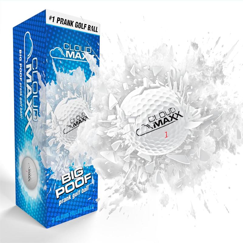 Prank Golf Balls - Funny Exploding Golf Ball Trick - Gag Golfing Gifts for Men Women  - Fun Joke Novelty Golf Lovers Gift Cool Golf Accessories - Prankster Stuff for Adults - 3 Pack