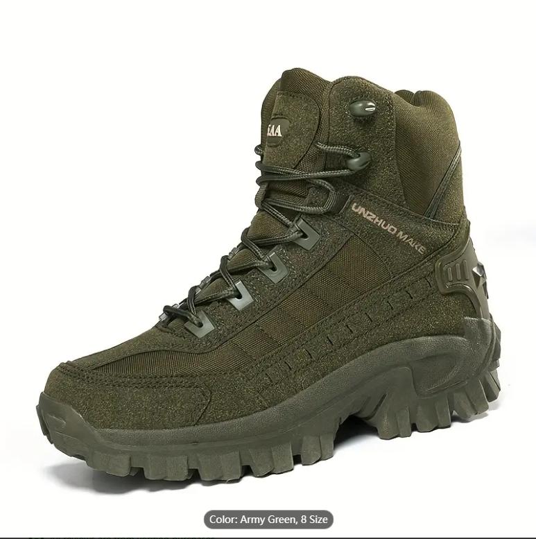 Men's Tactical Hiking Boots - Shock-absorbing, Non-slip, Winter Outdoor Camping Shoes