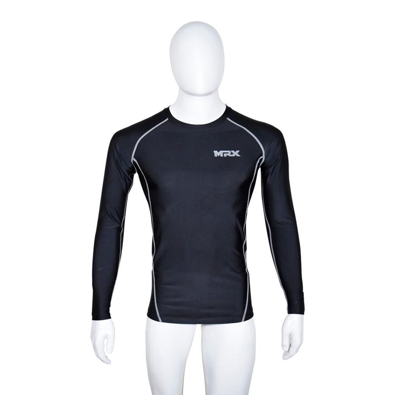 MRX Men's Compression Shirts Athletic Gym Workout Rash Guard Base Layer Short & Long Sleeve Top