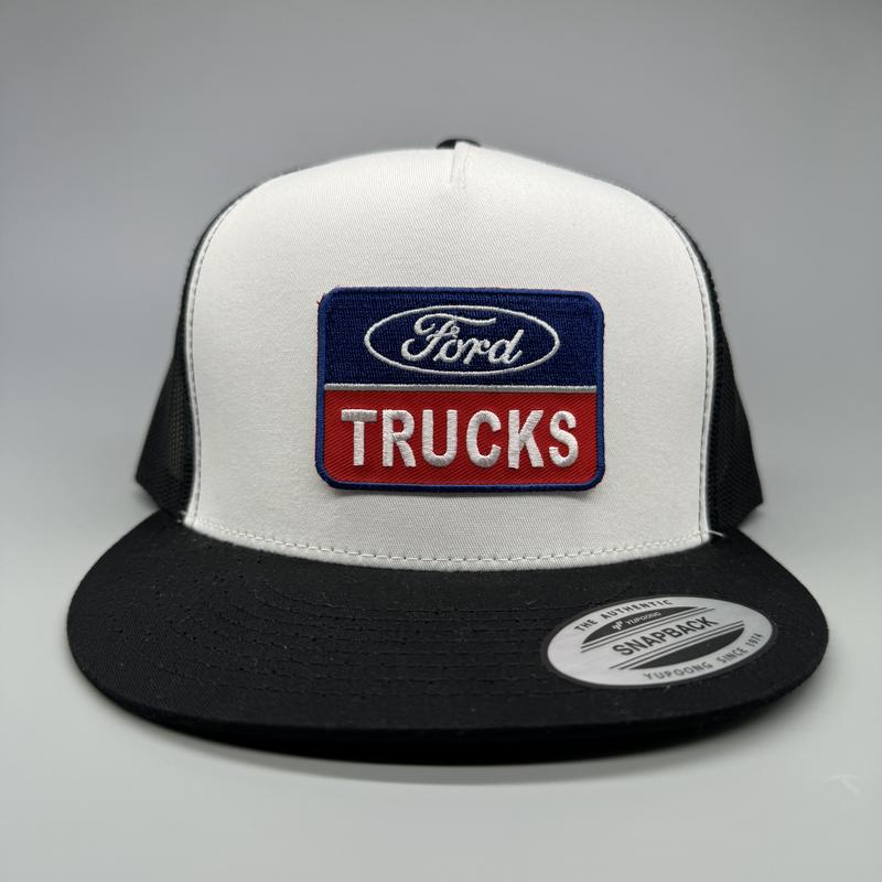 Ford Trucks Trucker Hat, Funny Hat, Retro Mesh Back Snapback, High Crown, Hunting Hat, Fishing Hat, Variations Available, Adult Size